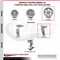 Service Caster 6 Inch V-Groove Semi Steel Caster Set with Roller Bearings 2 Swivel 2 Rigid SCC SCC-20S620-VGR-2-R-2 - alternate 2